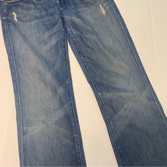 7 For All Mankind Distressed Straight Leg Jeans Size 29 - Picture 7 of 11